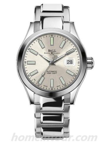 波尔NM2026C-S6J-BK-silver男表工程师升级系列-银色表带/表径40mm