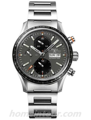 波尔CM3090C-S1J-GY男表战火勇士系列-银色表带/表径42mm