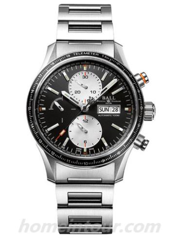 波尔CM3090C-S1J-BK男表战火勇士系列-银色表带/表径42mm