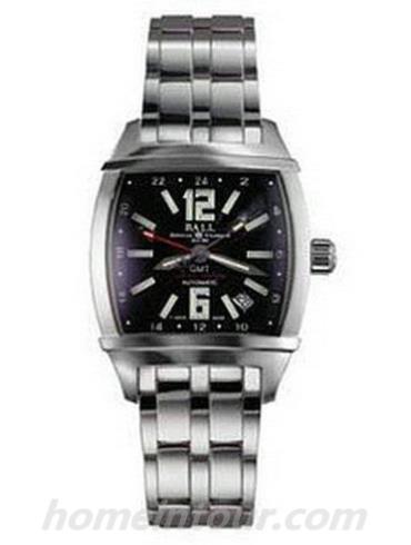 波尔GM1072D-SA-BKBlack男表指挥官系列-银色表带/表径35.5mm