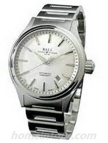 波尔NM2098C-S3J-BKWhite男表战火勇士系列-银色表带/表径40mm