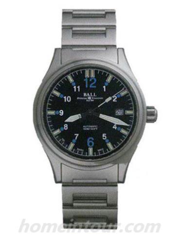 波尔NM1090C-SJ-BKORBlue男表战火勇士系列-银色表带/表径43mm