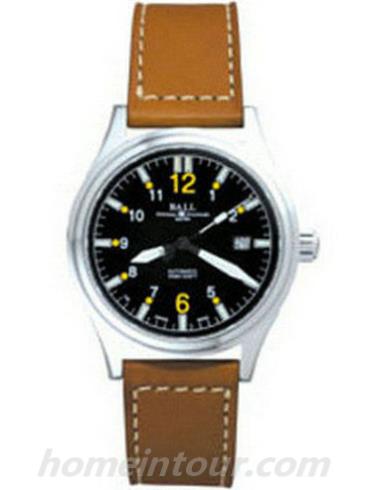 波尔NM1090C-LJ-BKYE男表战火勇士系列-棕色表带/表径43mm