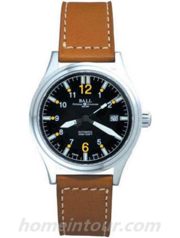 波尔NM1088C-LJ-BKYE男表战火勇士系列-棕色表带/表径40mm