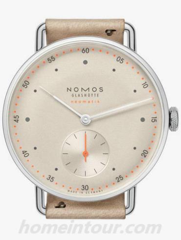 NOMOS1105男表Metro系列-香槟黄表带/表径35mm
