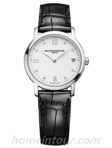 名士10146女表克莱斯麦系列-黑色表带/表径33mm