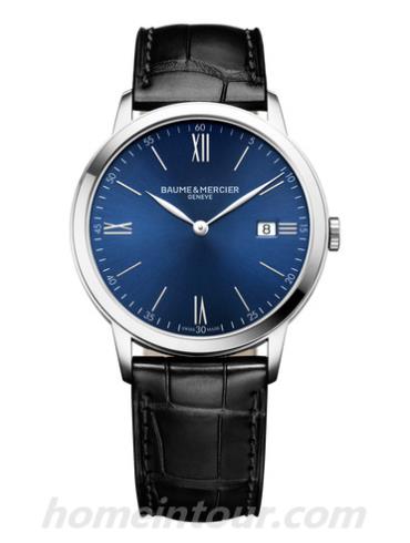 名士10324男表克莱斯麦系列-黑色表带/表径40mm