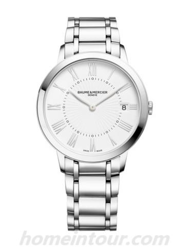 名士10261女表克莱斯麦系列-银色表带/表径&#8211;