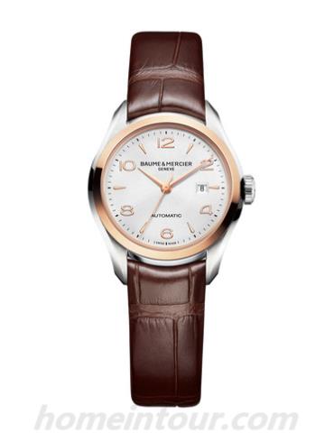 名士10208女表克里顿Clifton系列-棕色表带/表径&#8211;