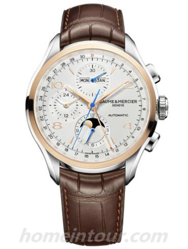 名士10280男表克里顿Clifton系列-棕色表带/表径43mm