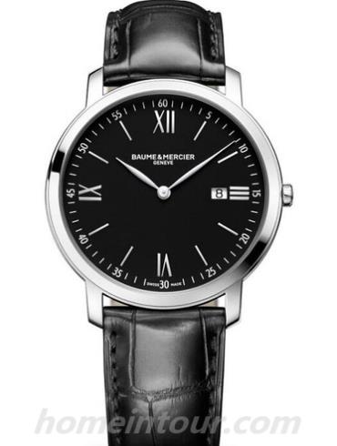 名士10098男表克莱斯麦系列-黑色表带/表径39mm