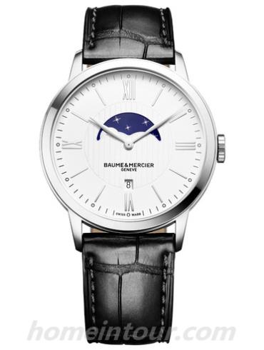 名士10219男表克莱斯麦系列-黑色表带/表径40mm