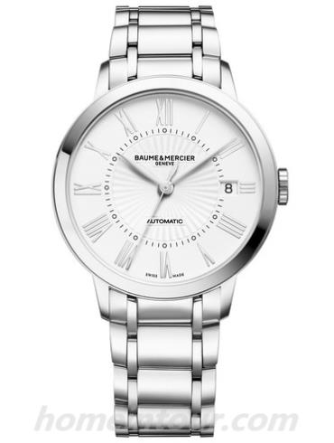 名士10220女表克莱斯麦系列-银色表带/表径36.5mm