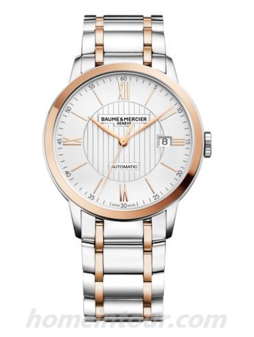 名士10217男表克莱斯麦系列-间金色表带/表径40mm