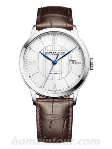 名士10214男表克莱斯麦系列-棕色表带/表径40mm