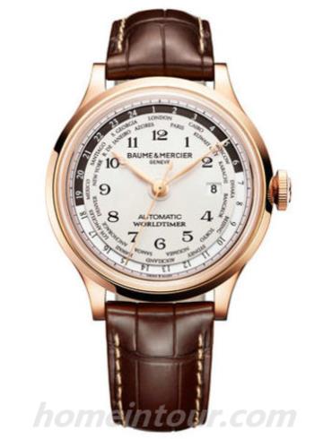 名士10107男表卡普蓝系列-棕色表带/表径44mm