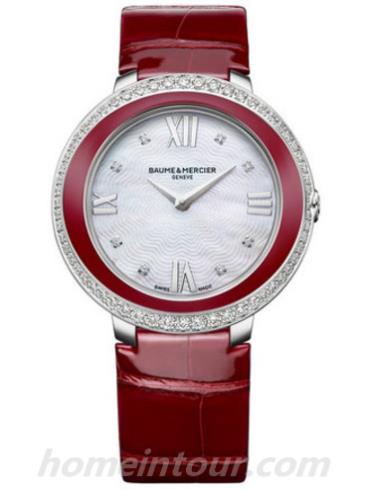 名士M0A10200女表约定系列-红色表带/表径34mm