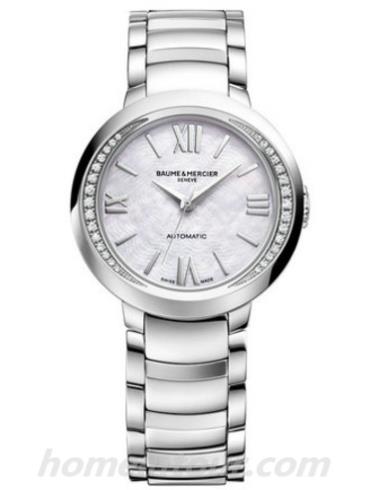 名士M0A10184女表约定系列-银白色表带/表径30mm