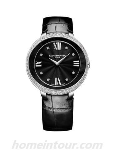 名士10166女表约定系列-黑色表带/表径34mm