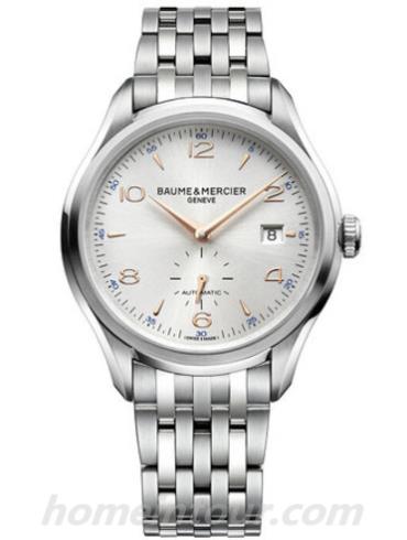 名士M0A10141男表克里顿Clifton系列-银色表带/表径41mm