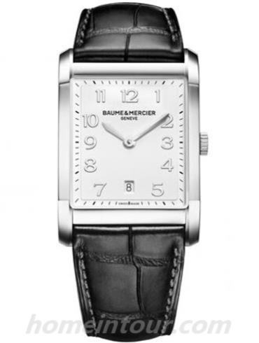 名士10154男表汉伯顿系列-黑色表带/表径42.3 x 29.2mm