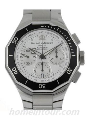 名士08724男表利维拉系列-银色表带/表径43mm