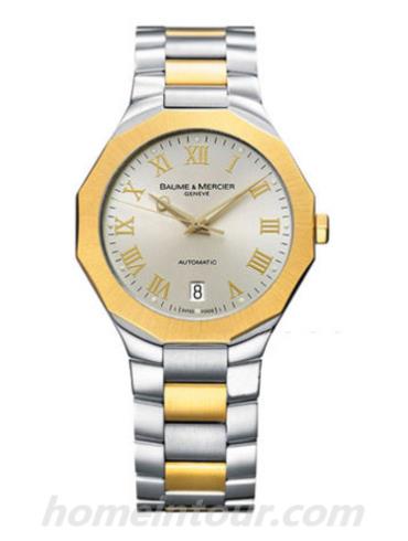 名士08717男表利维拉系列-间金色表带/表径38mm