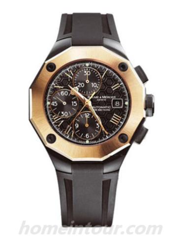 名士08712男表利维拉系列-黑色表带/表径43mm