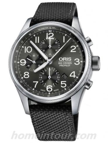 豪利时01_774_7699_4063-07_5_22_15FC男表航空系列-黑色表带/表径44mm