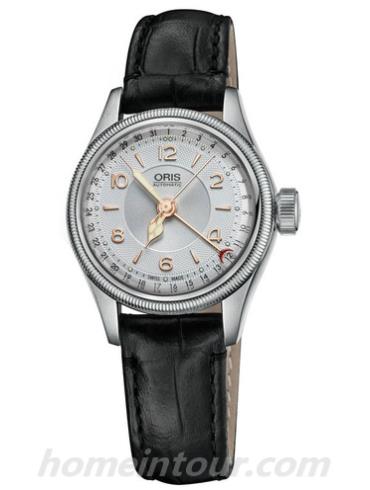 豪利时01_594_7695_4061-07_5_14_53女表航空系列-黑色表带/表径29mm