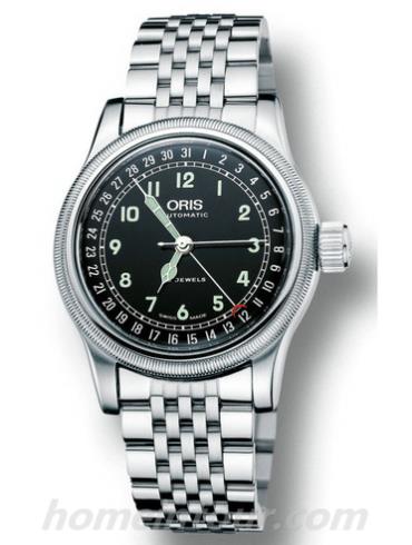 豪利时01_754_7696_4064-07_8_20_30男表航空系列-银色表带/表径40mm