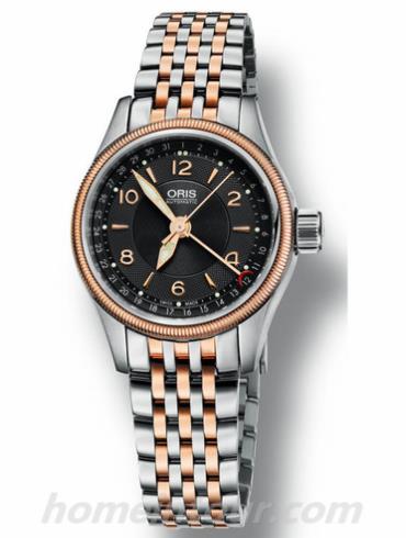 豪利时01_594_7680_4334-07_8_14_32女表航空系列-间金色表带/表径29mm