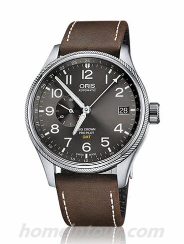 豪利时01_748_7710_4063-07_5_22_05FC男表航空系列-深咖色表带/表径45mm