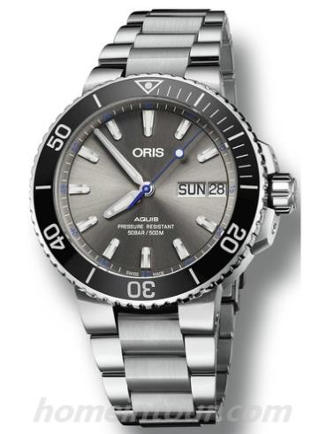 豪利时01_752_7733_4183_MB男表潜水系列-银色表带/表径45.5mm