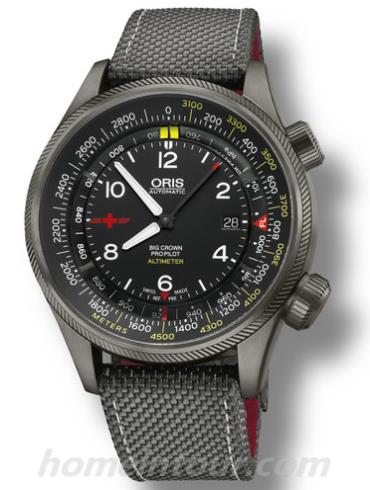 豪利时01_733_7705_4264-Set5_23_16GFC男表航空系列-灰色/红色表带/表径47mm