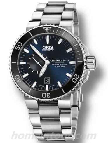 豪利时743_7673_4125男表潜水系列-银色表带/表径46mm