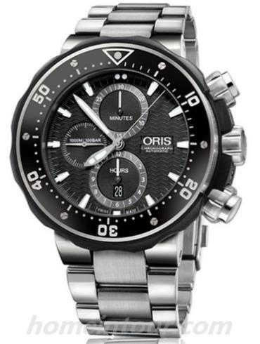 豪利时01_774_7683_7154_Set男表运动系列-银色表带/表径51mm