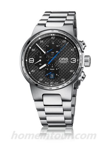 豪利时01_774_7717_4164-07_8_24_50男表运动系列-银色表带/表径44mm