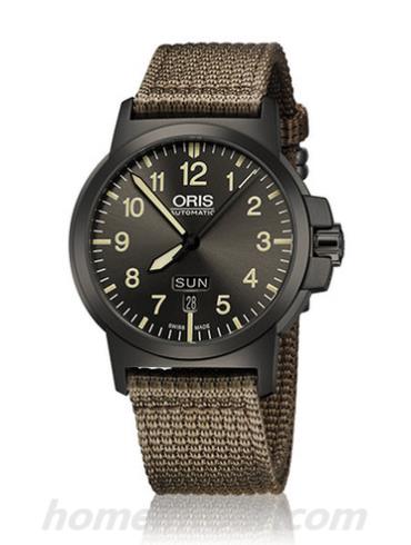 豪利时01_735_7641_4263-07_5_22_22G男表航空系列-褐色表带/表径42mm