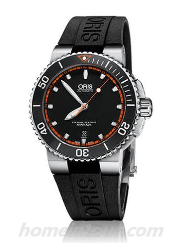 豪利时01_733_7653_4128-07_4_26_34EB男表潜水系列-黑色表带/表径43mm