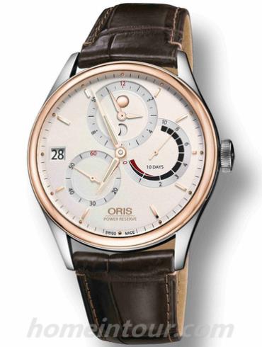 豪利时01_112_7726_6351_LS男表文化系列-棕色表带/表径43mm