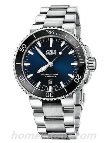 豪利时01_733_7653_4135-07_8_26_01PEB男表潜水系列-银色表带/表径43mm