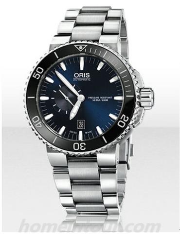 豪利时01_743_7673_4135-07_8_26_01PEB男表潜水系列-银色表带/表径46mm