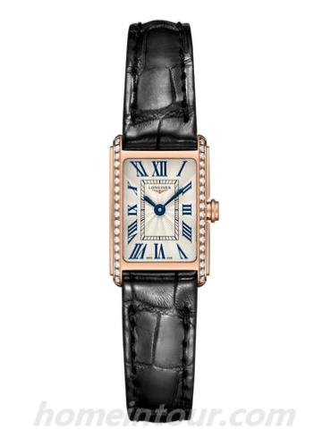 浪琴L5.258.9.71.0女表黛绰维纳系列-表带/表径17.70 X 27.00mm