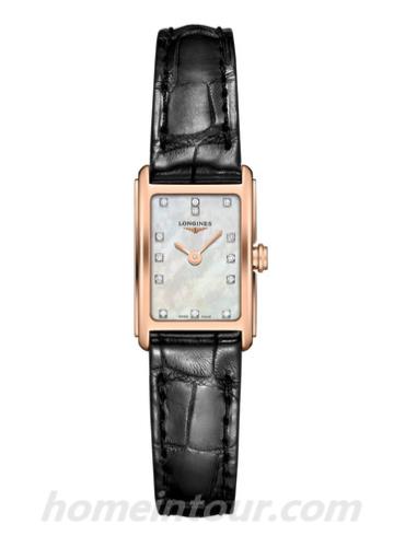 浪琴L5.258.8.87.0女表黛绰维纳系列-表带/表径17.70 X 27.00mm