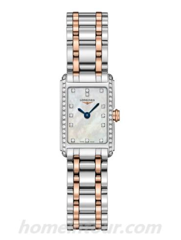 浪琴L5.258.5.89.7女表黛绰维纳系列-表带/表径17.70 X 27.00mm