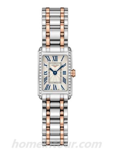 浪琴L5.258.5.79.7女表黛绰维纳系列-表带/表径17.70 X 27.00mm