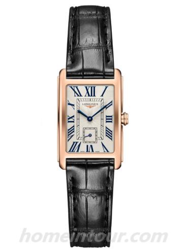 浪琴L5.255.8.71.0女表黛绰维纳系列-表带/表径20.80 X 32.00mm