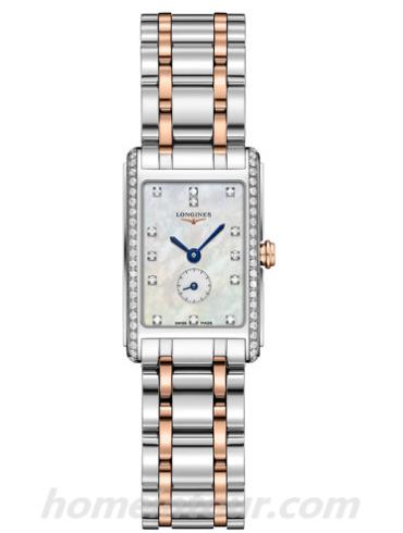 浪琴L5.255.5.89.7女表黛绰维纳系列-表带/表径20.80 X 32.00mm