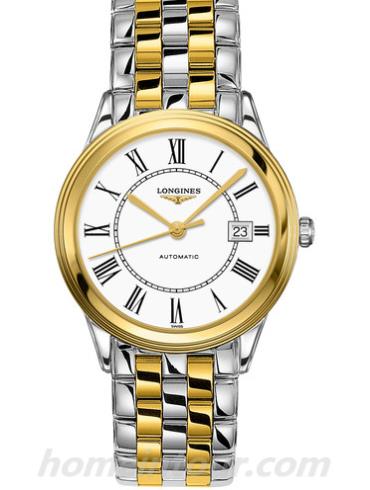 浪琴L4.874.3.21.7男表军旗系列-表带/表径38.5mm